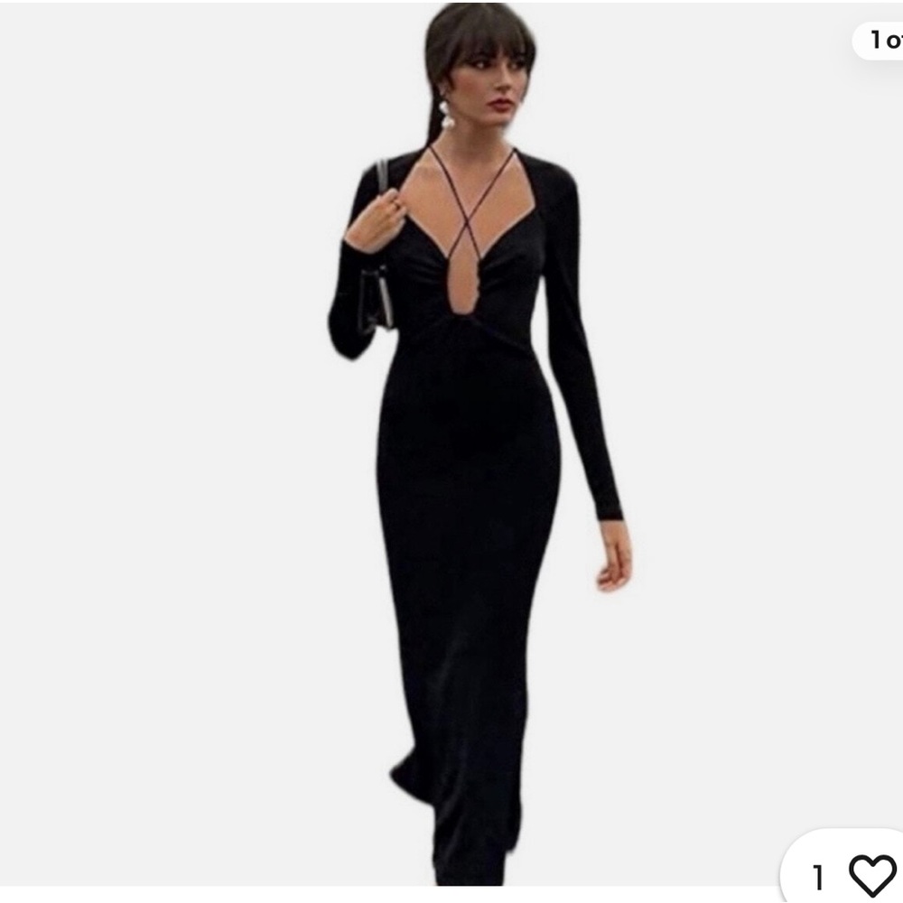 Jason Wu Black Strappy Slinky Dress size XS